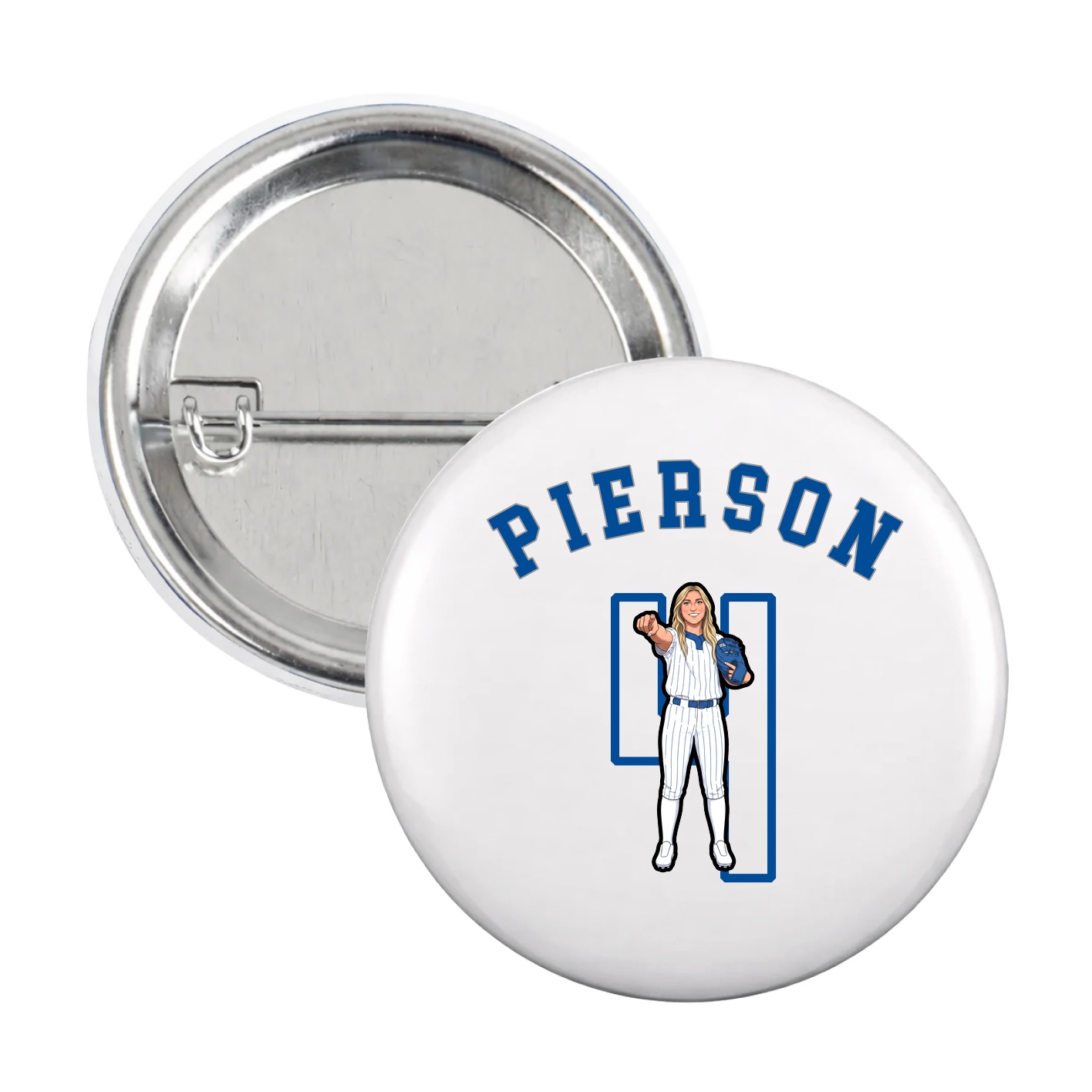 Game Day Button — Shirsey Arch in White