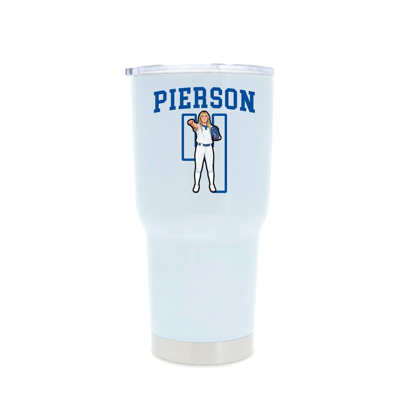 30oz Stainless Steel Tumbler — Shirsey in White