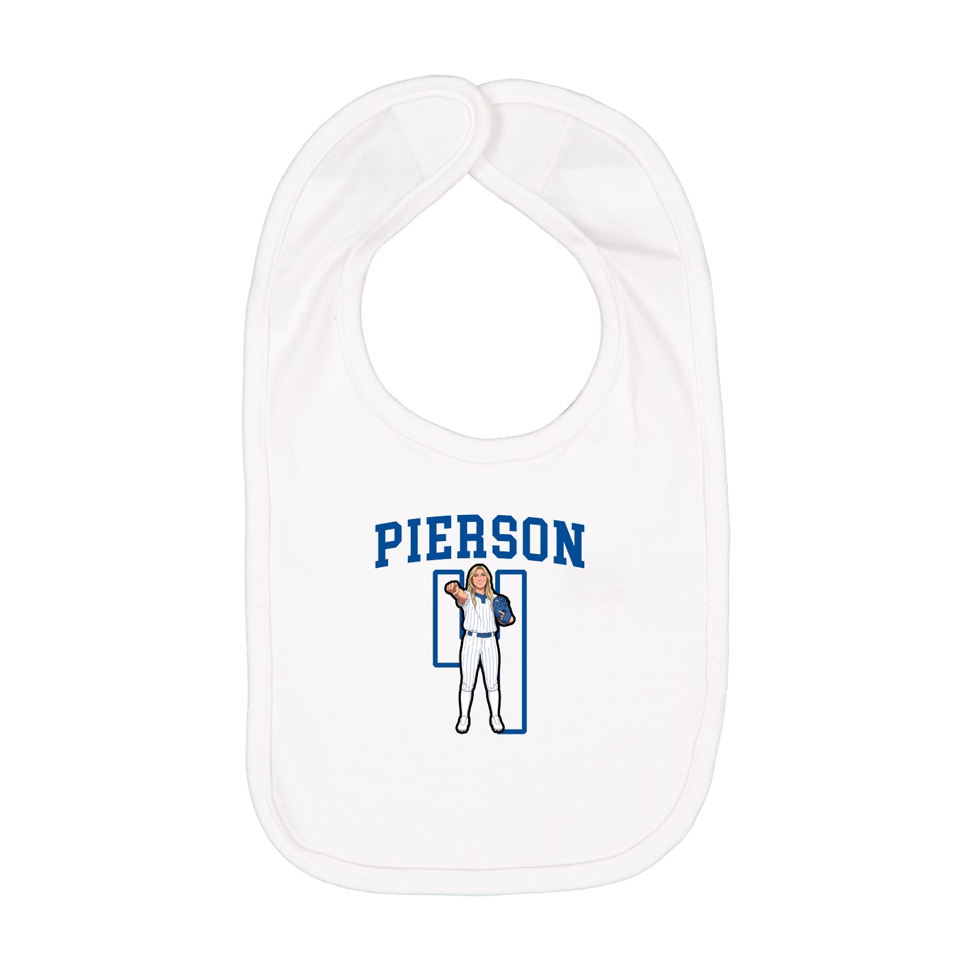 Infant Bib — Shirsey in White