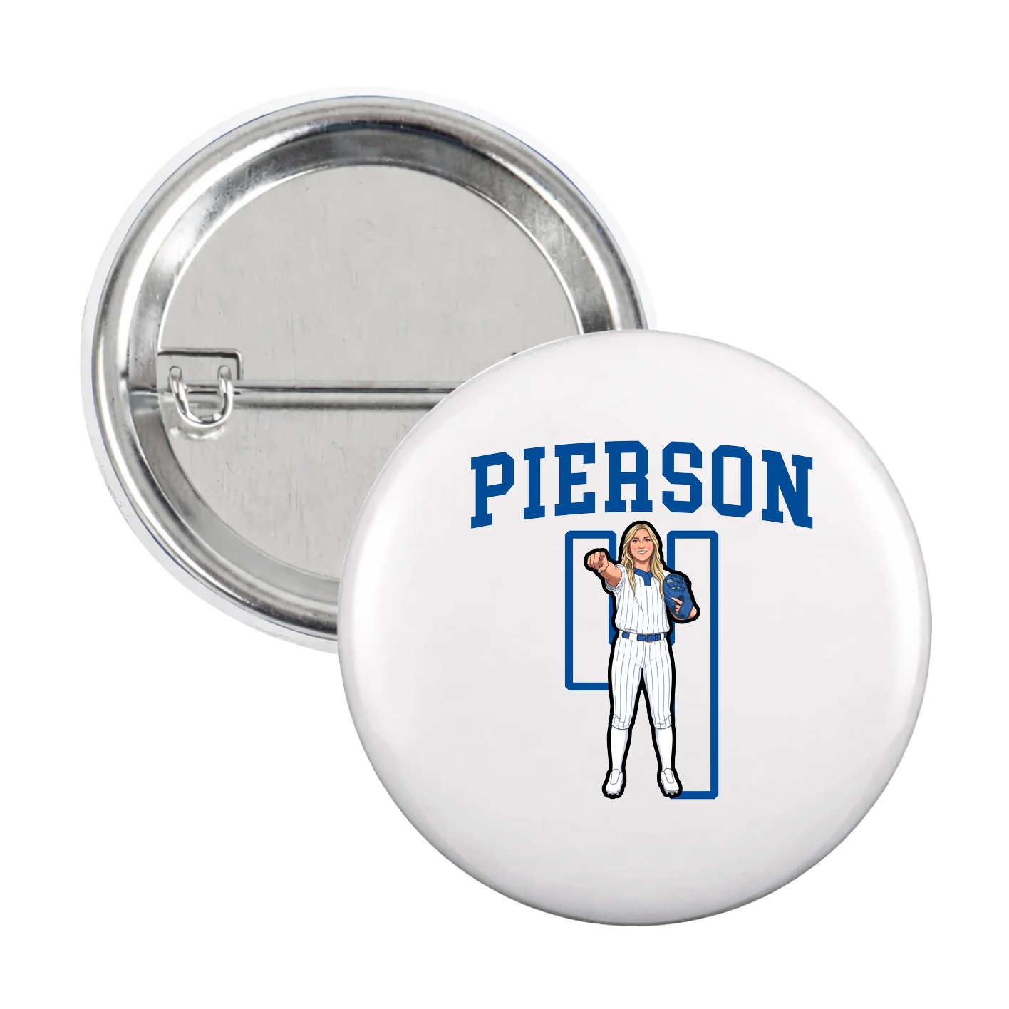 Game Day Button — Shirsey in White