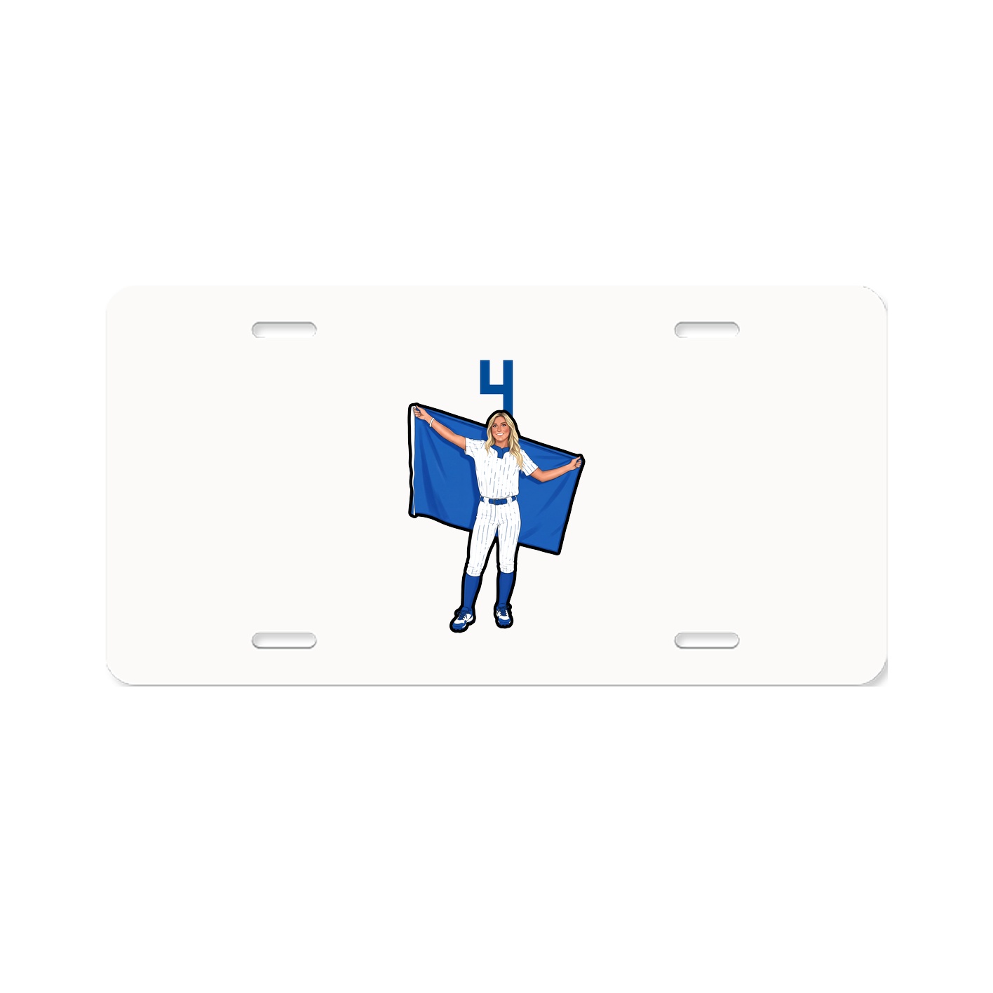 License Plate — Number Top in Classic