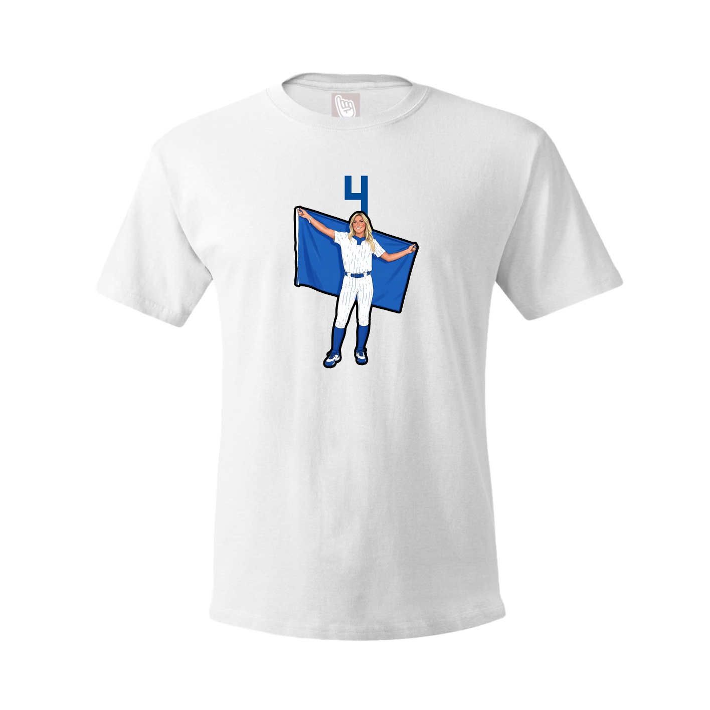 Tee — Number Top in White