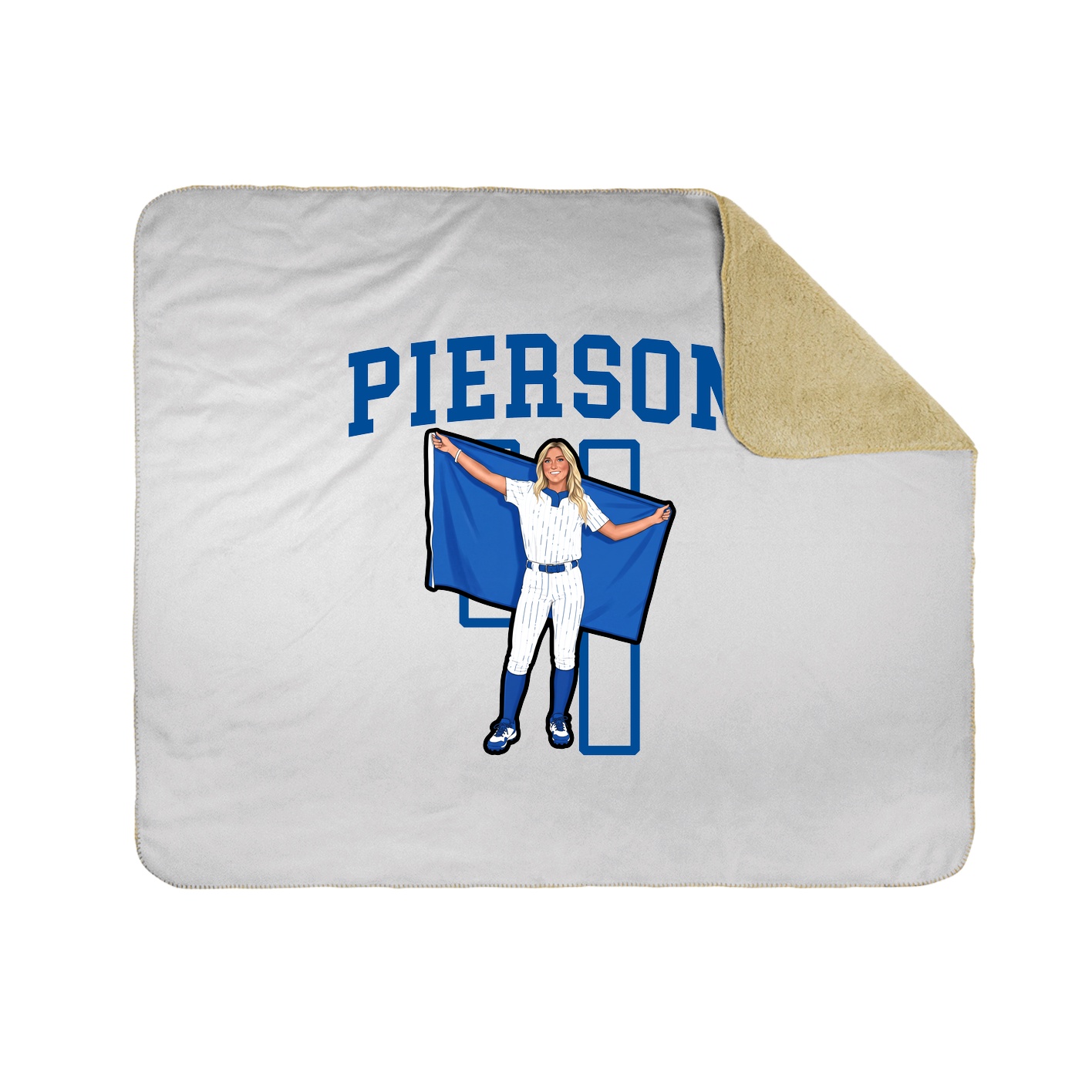 Throw Blanket — Shirsey in White