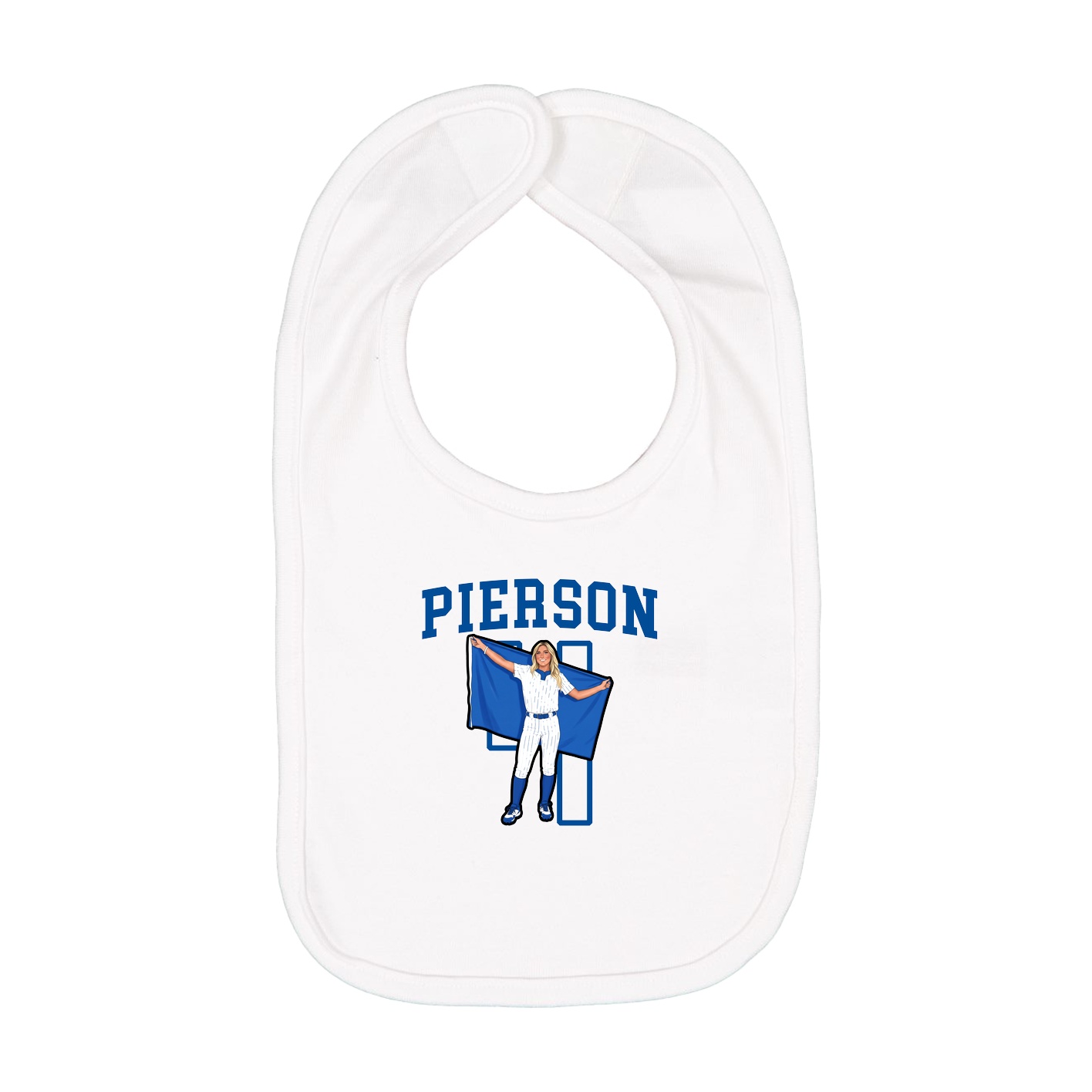Infant Bib — Shirsey in White