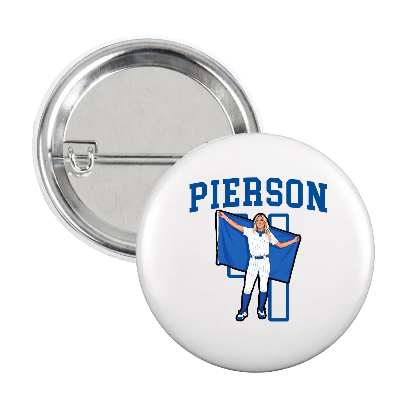 Game Day Button — Shirsey in White