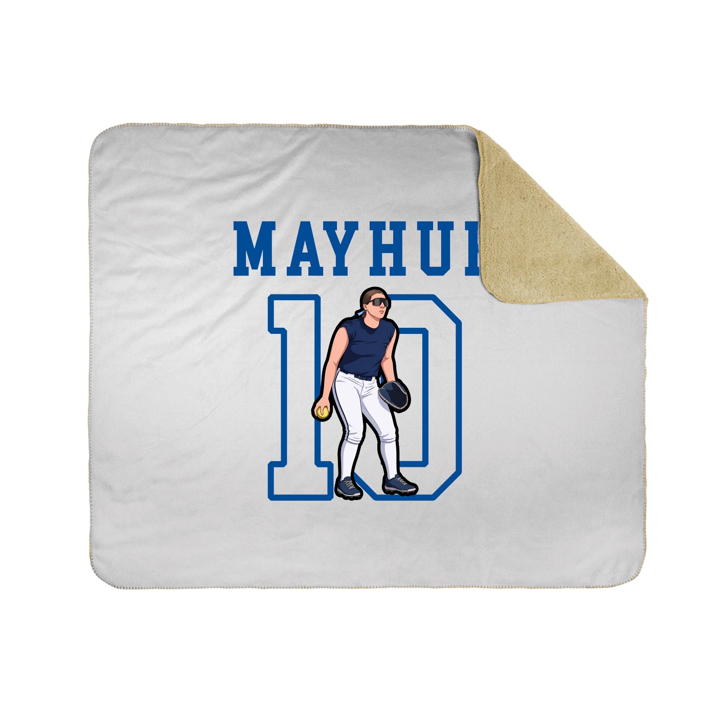 Throw Blanket — Shirsey in White