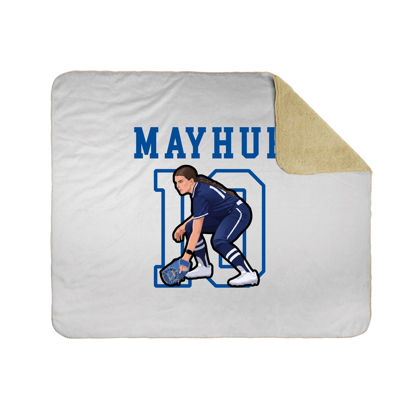 Throw Blanket — Shirsey in White