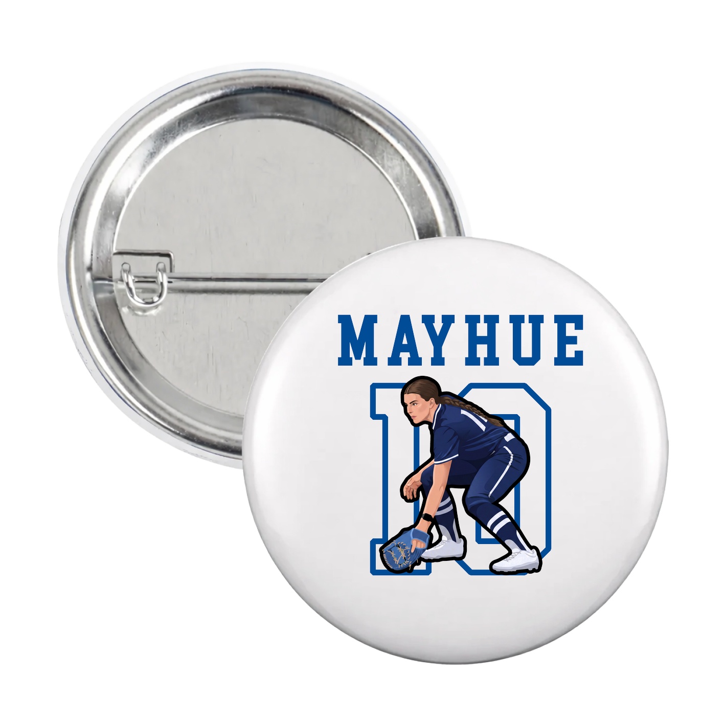 Game Day Button — Shirsey in White