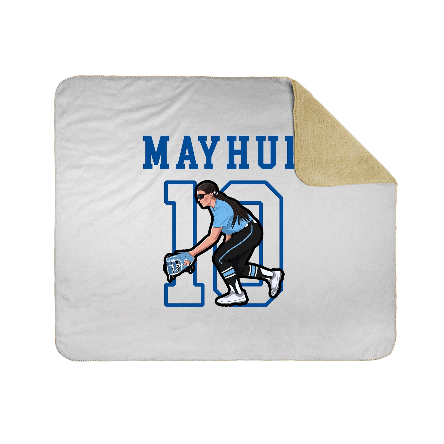 Throw Blanket — Shirsey in White