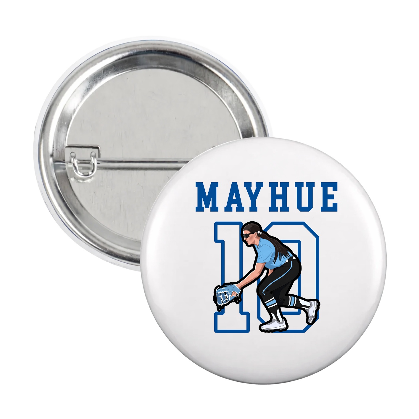 Game Day Button — Shirsey in White