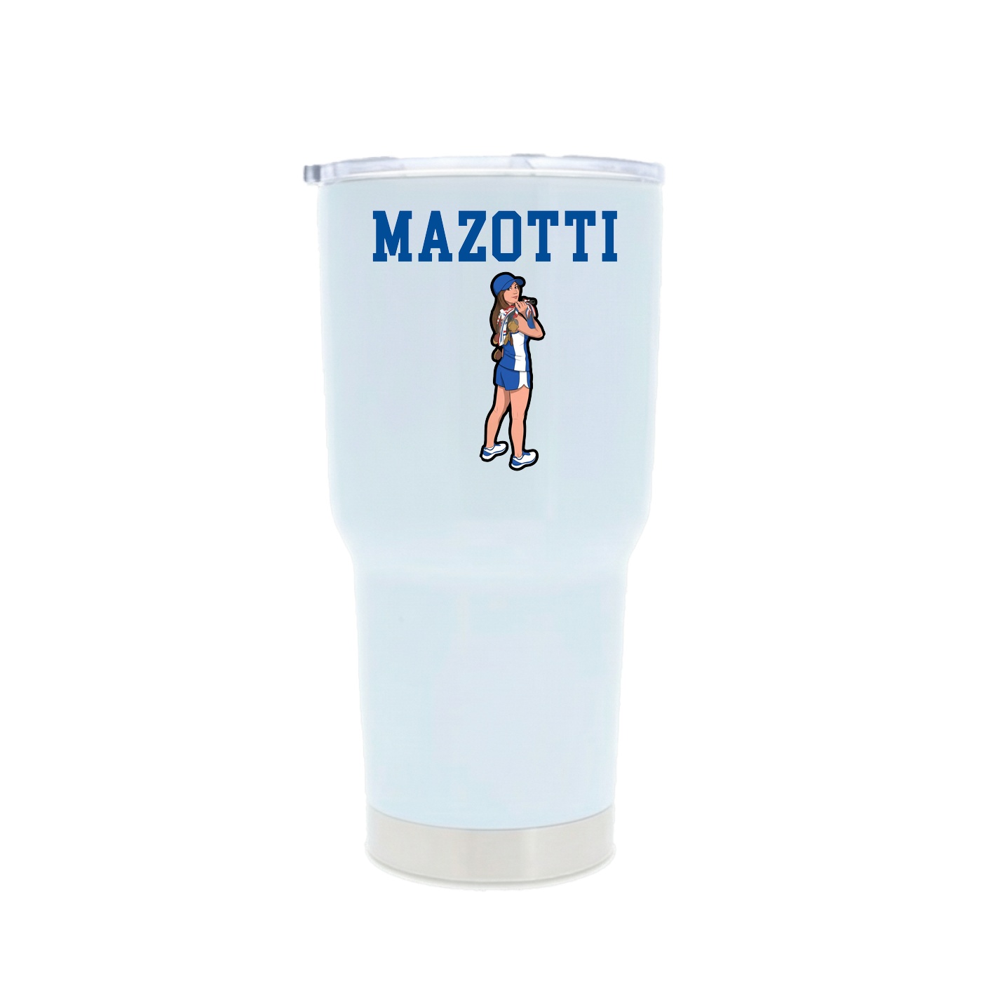 30oz Stainless Steel Tumbler — Shirsey in White
