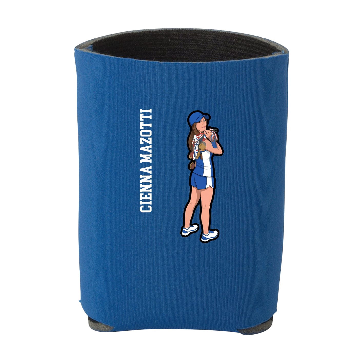 Can Holder — Name Vertical in Royal