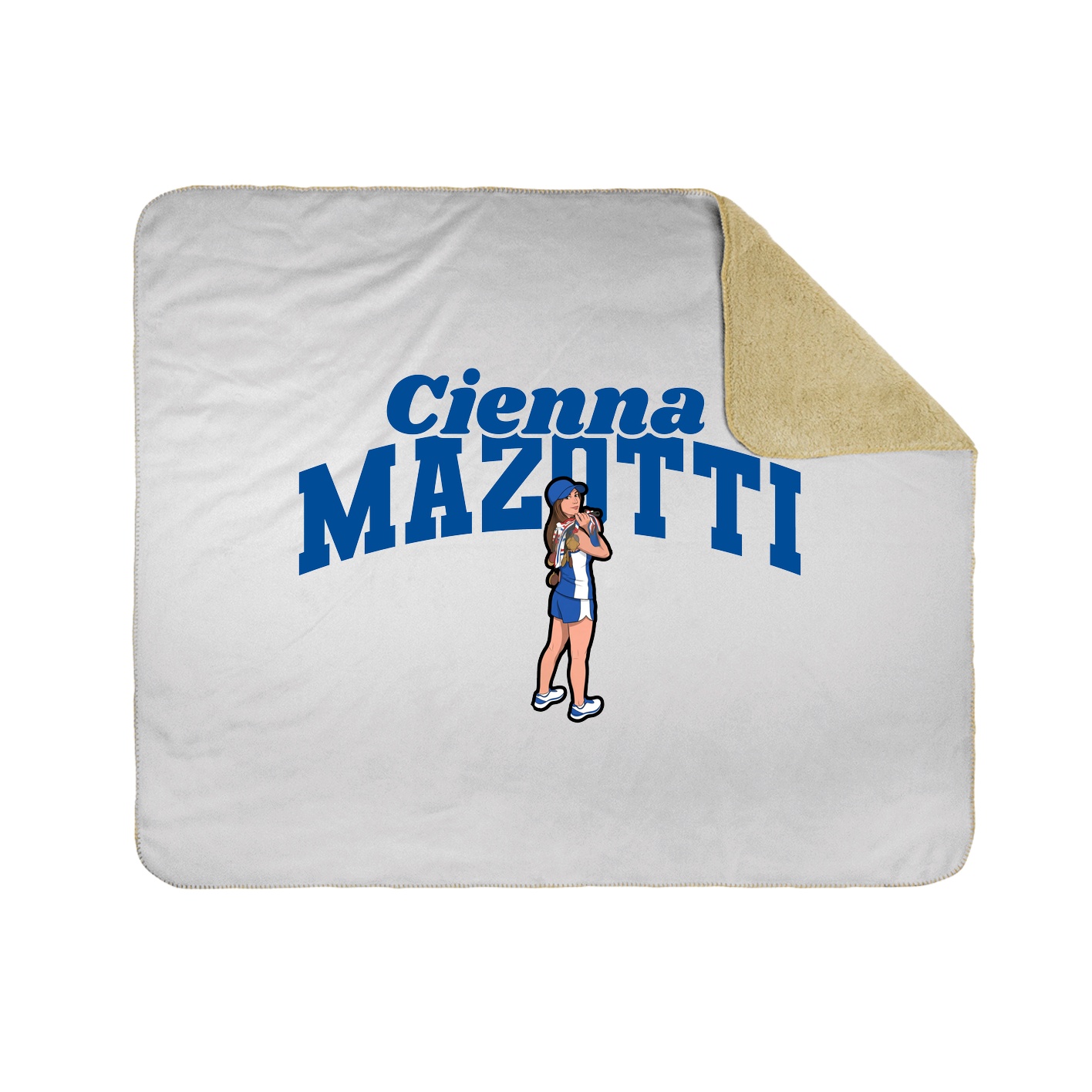Throw Blanket — Signature Arch in White