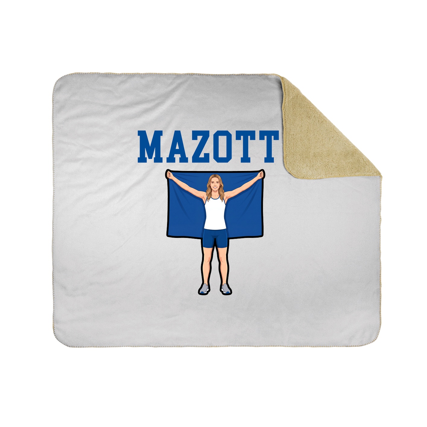 Throw Blanket — Shirsey in White