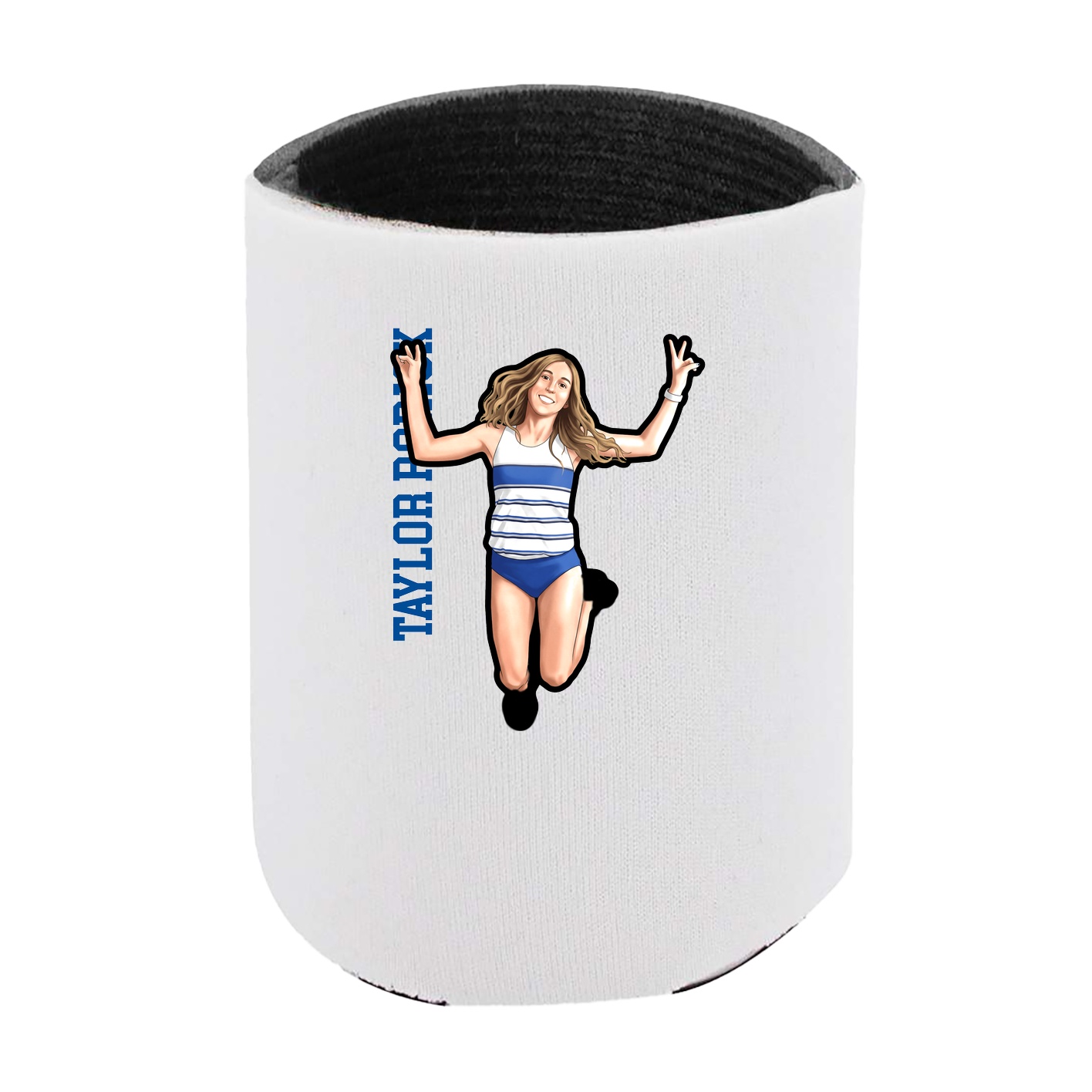Can Holder — Name Vertical in White