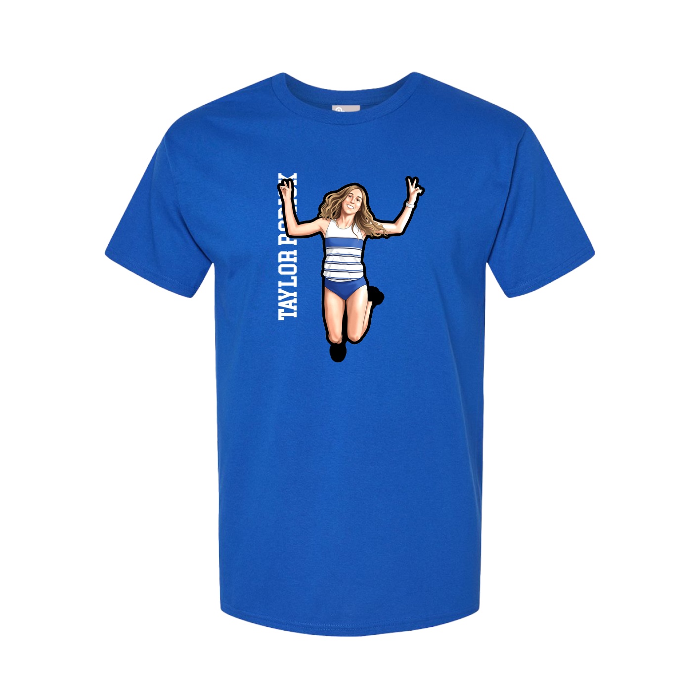 Tee — Name Vertical in Royal