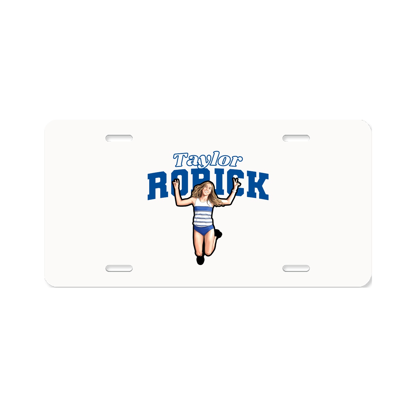 License Plate — Name Arch in Classic
