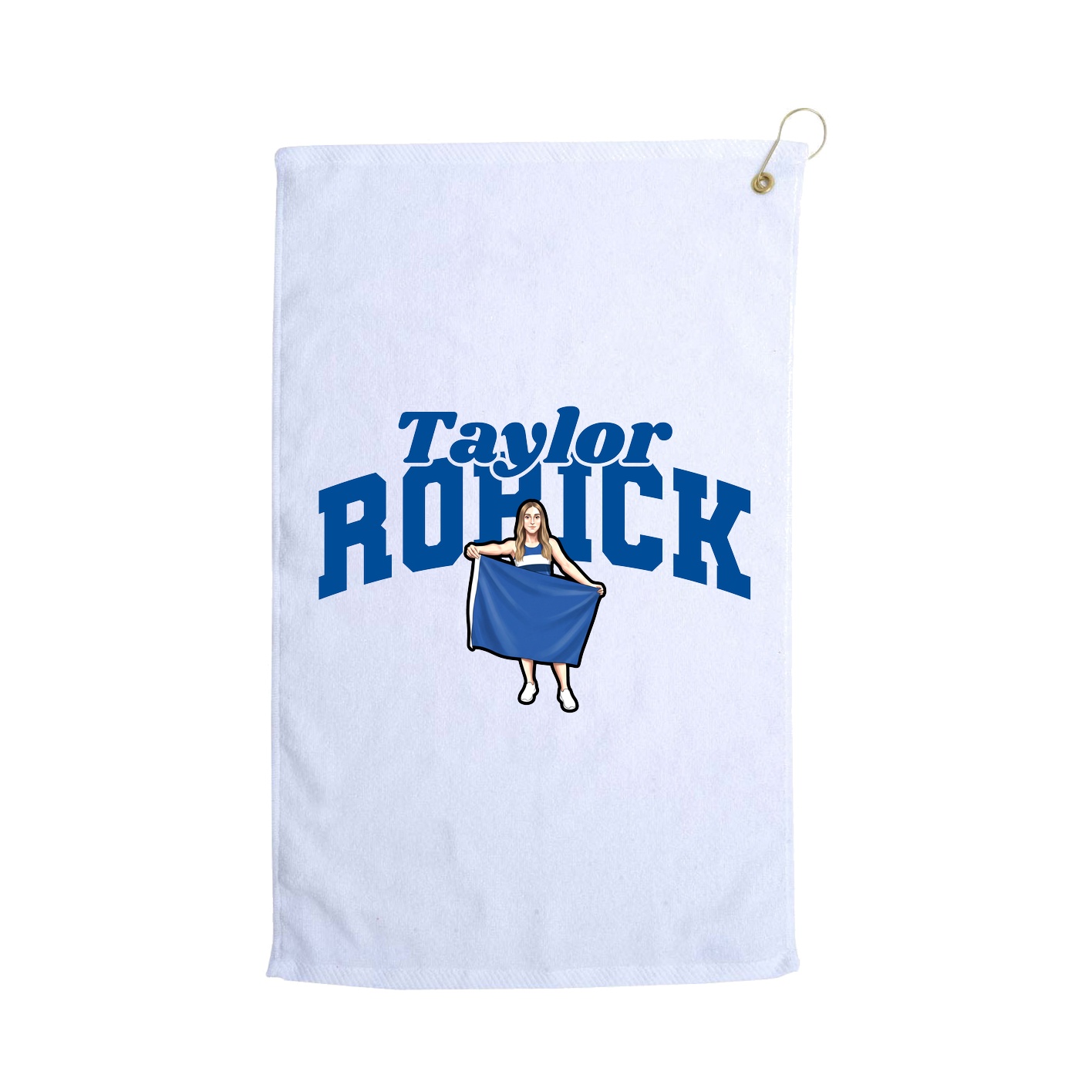 Golf Towel — Signature Arch in White