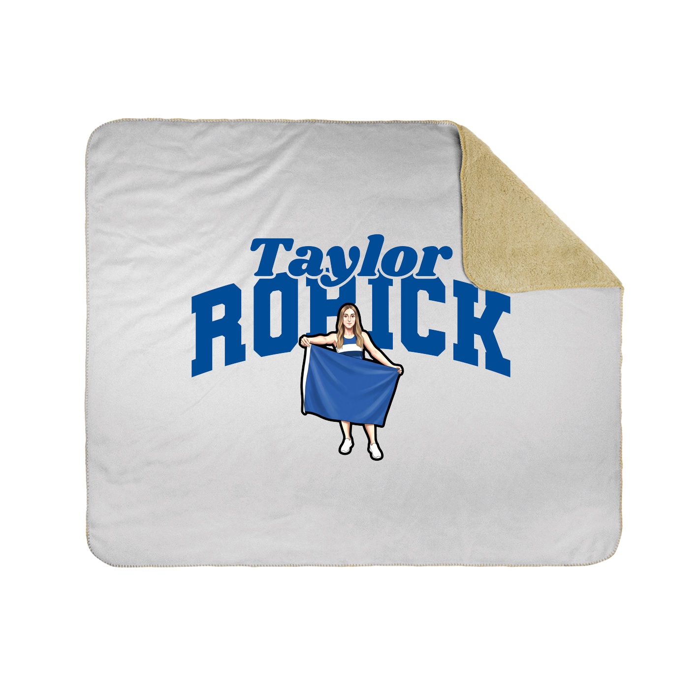 Throw Blanket — Signature Arch in White