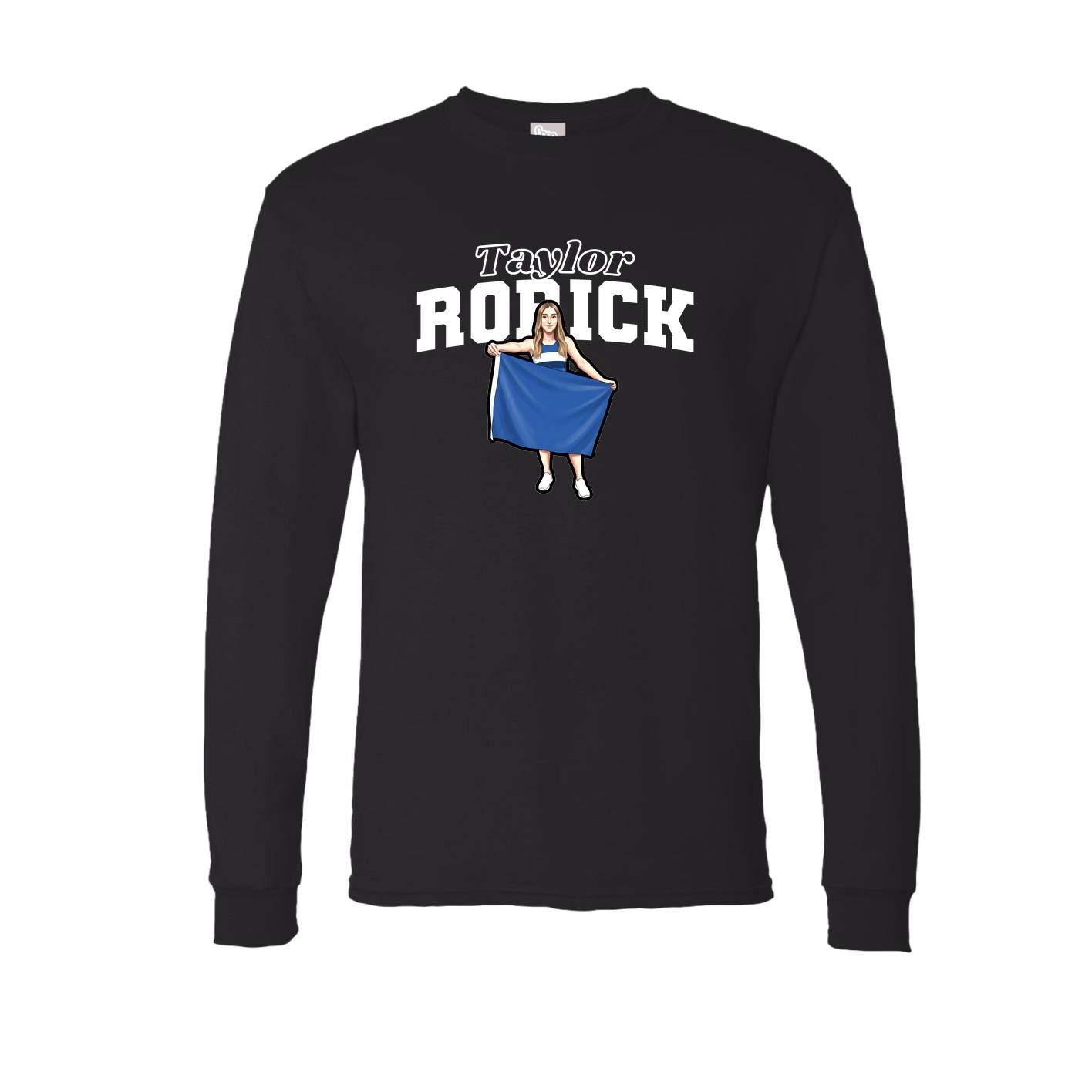 Long Sleeve Tee — Name Arch in Black