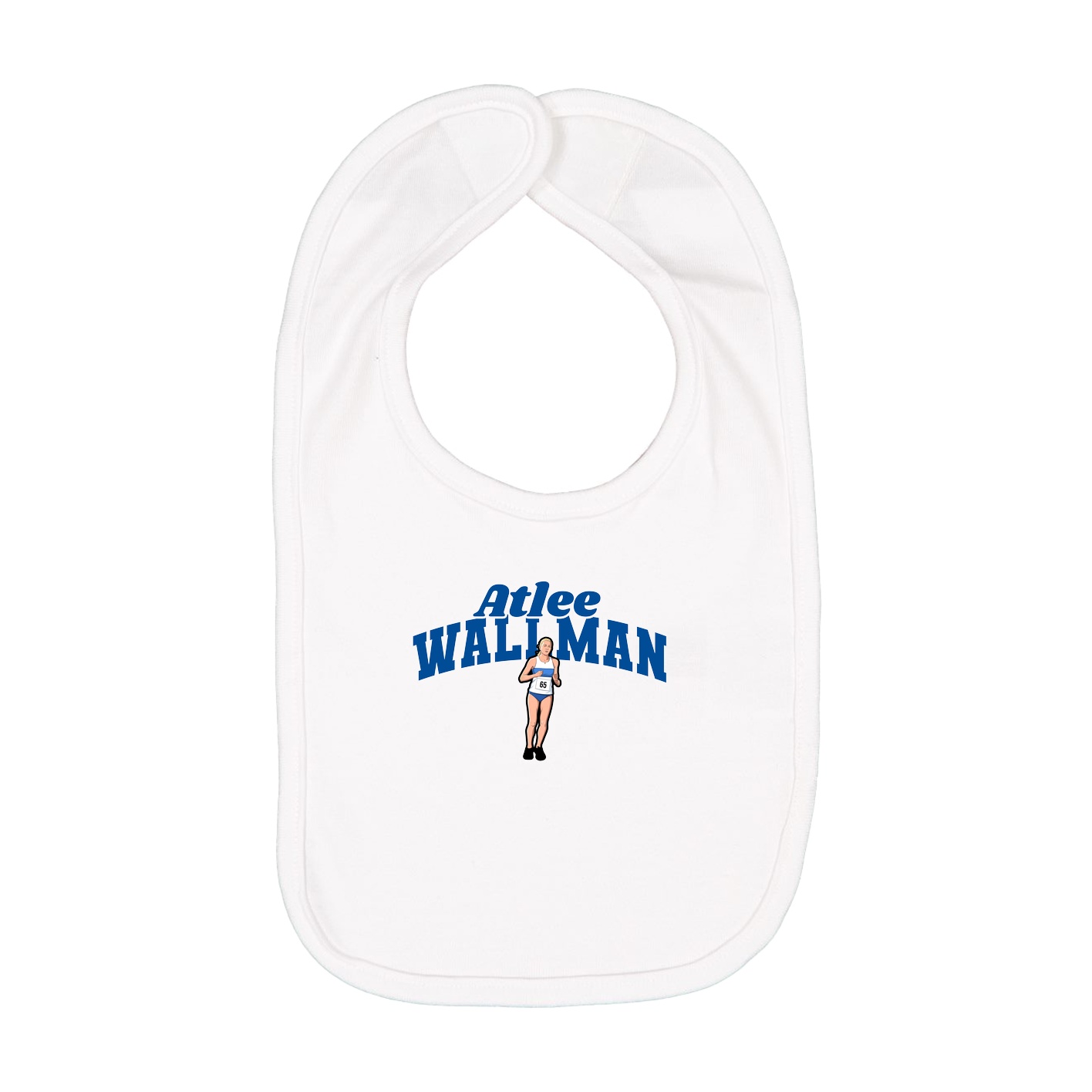 Infant Bib — Signature Arch in White