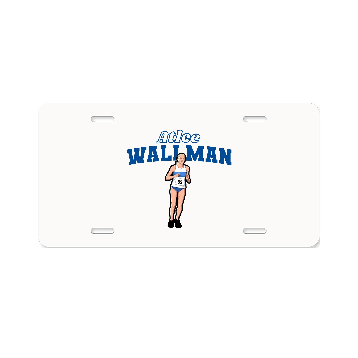 License Plate — Name Arch in Classic