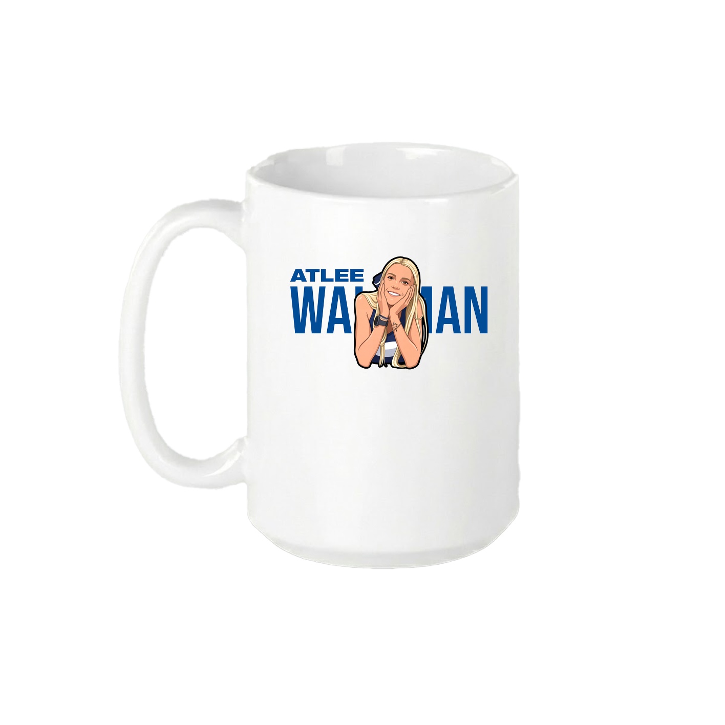15oz Coffee Mug — Player Name in White