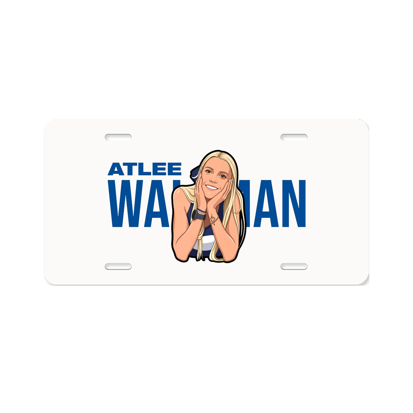 License Plate — Player Name in Classic