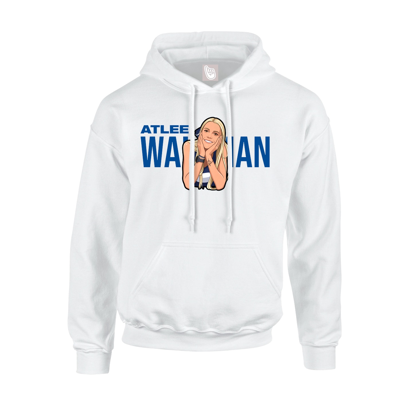 Hoodie — Player Name in White