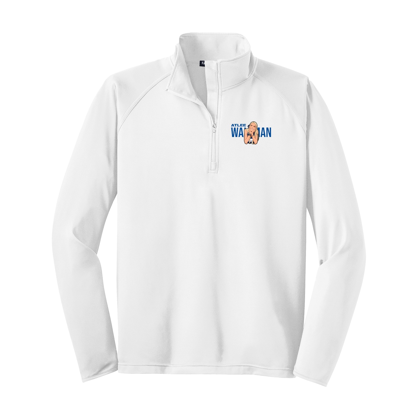 Q-Zip Pullover — Player Name in White