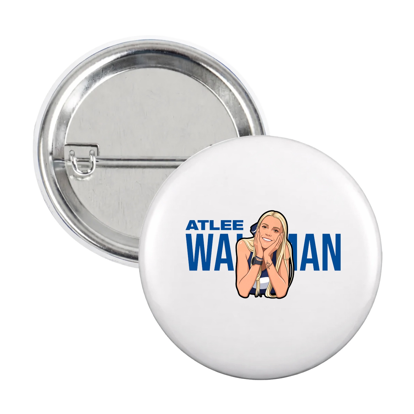Game Day Button — Player Name in White