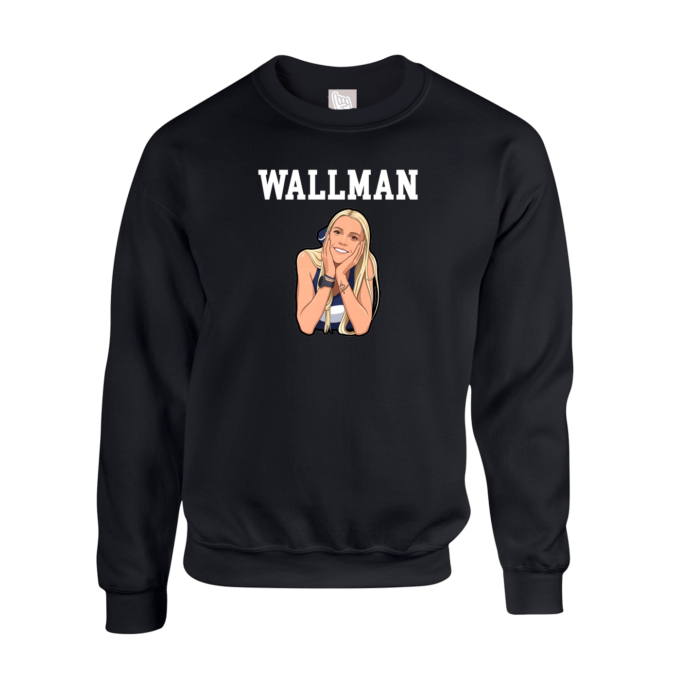 Fleece Crew — Shirsey in Black