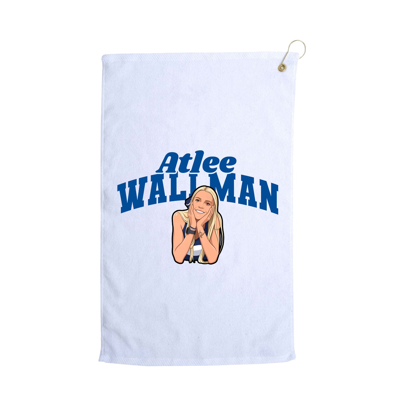 Golf Towel — Signature Arch in White