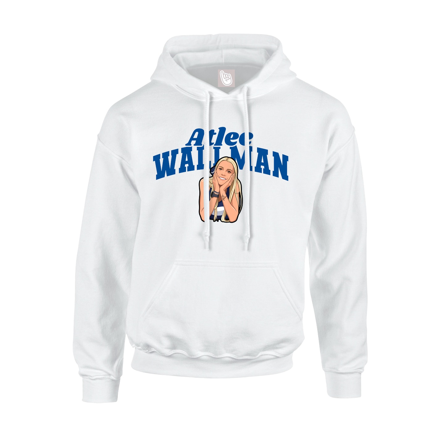 Youth Hoodie — Signature Arch in White