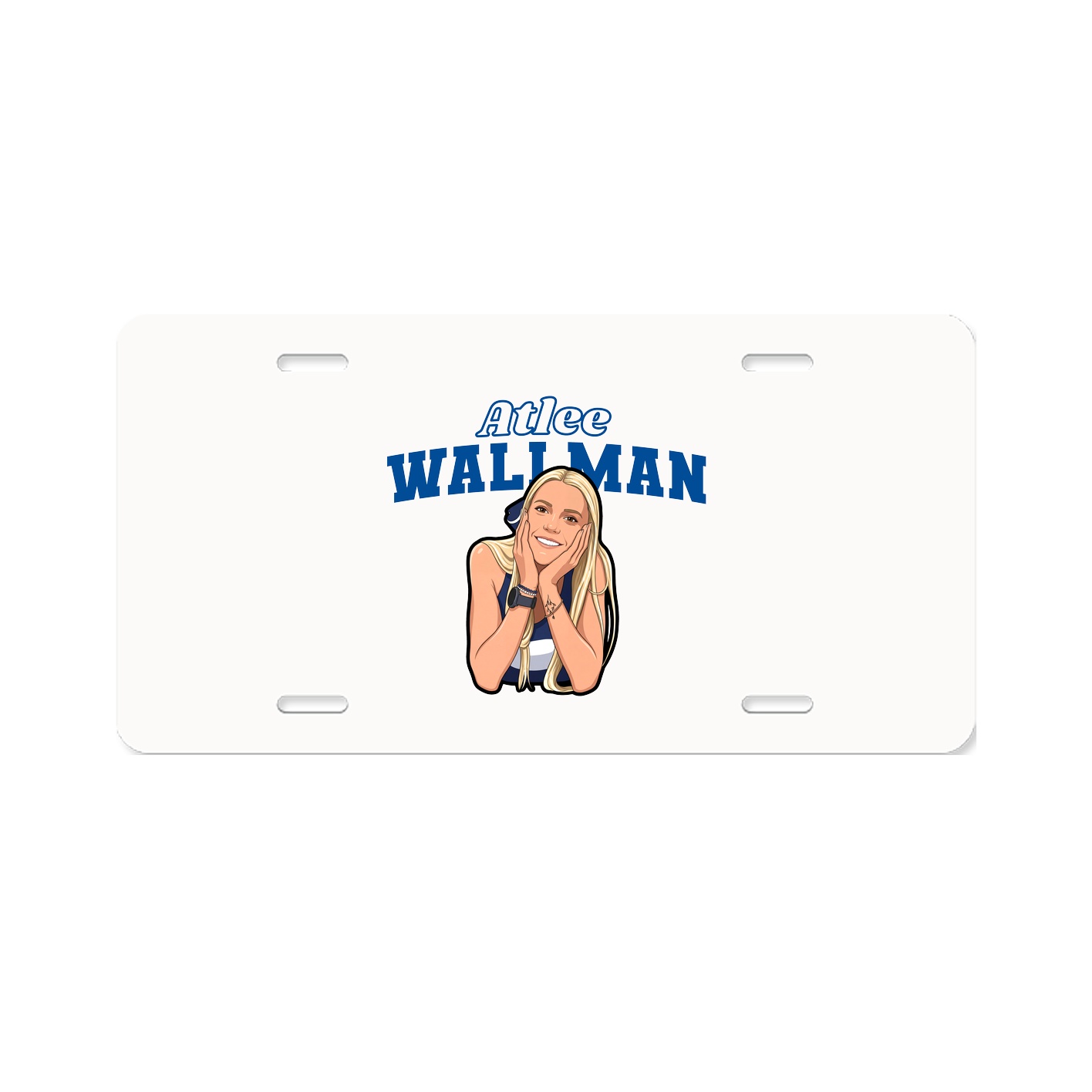 License Plate — Name Arch in Classic