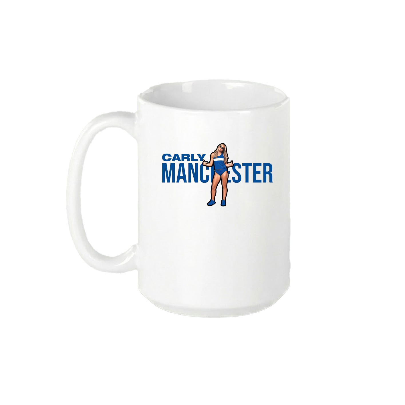 15oz Coffee Mug — Player Name in White