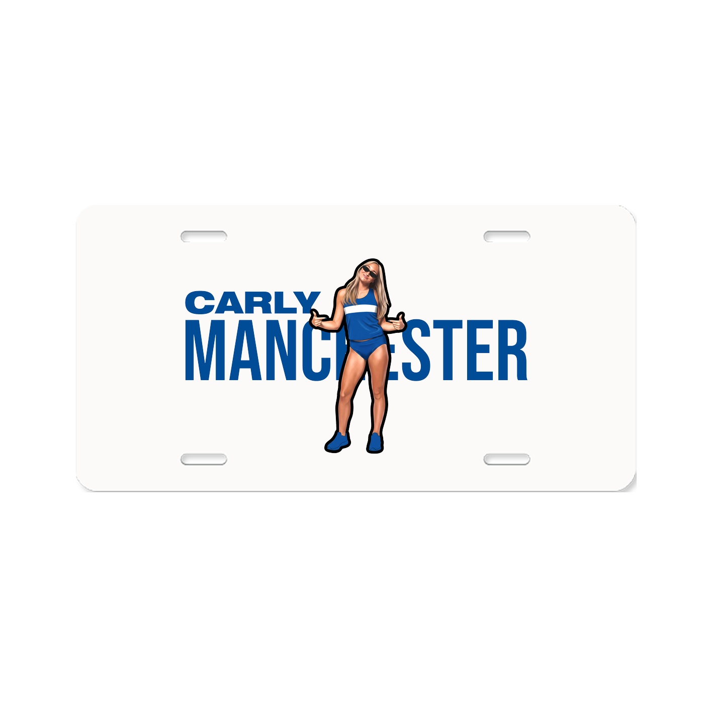 License Plate — Player Name in Classic