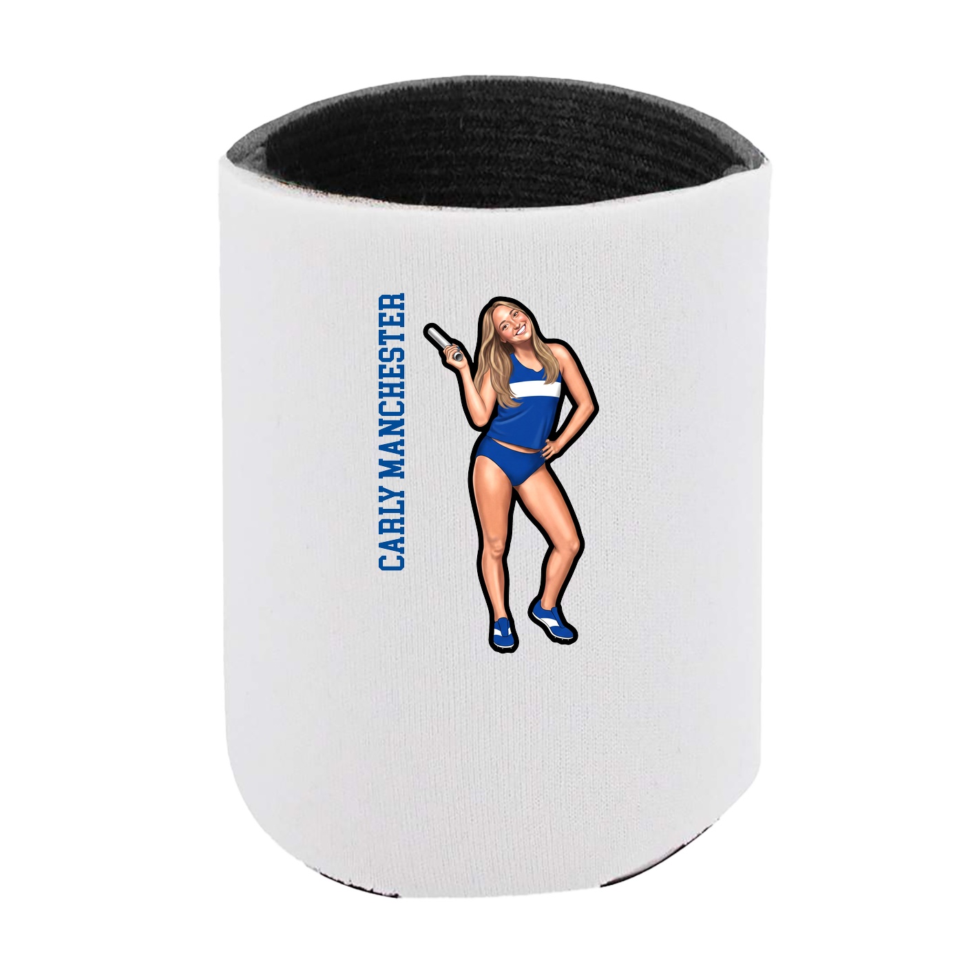 Can Holder — Name Vertical in White