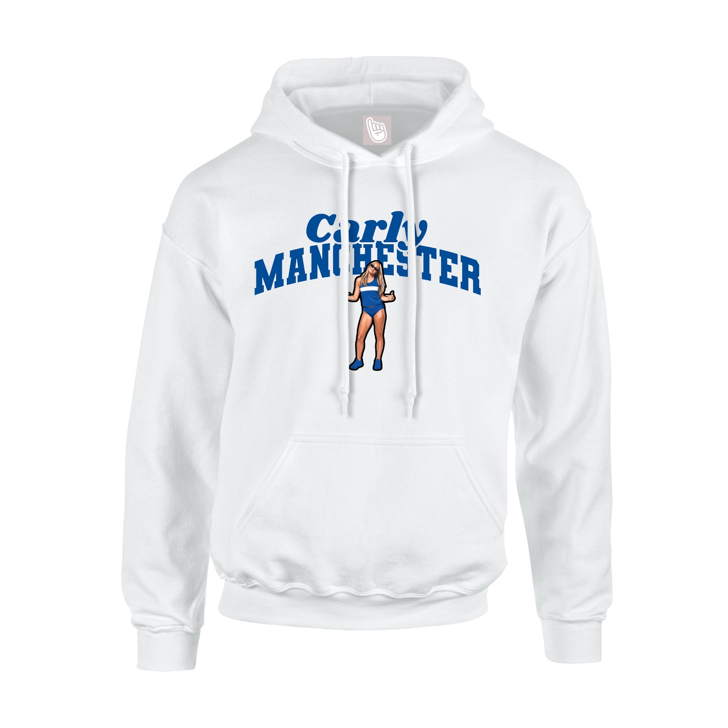 Hoodie — Signature Arch in White