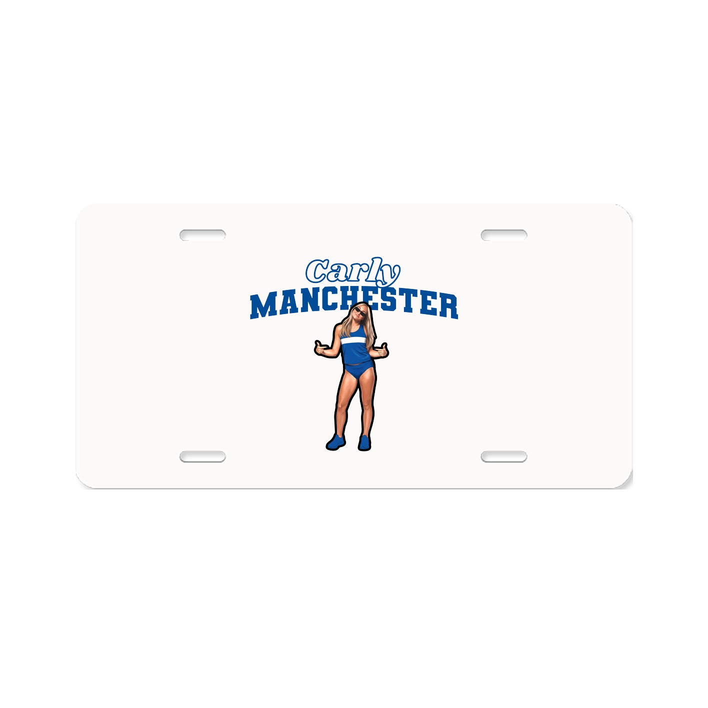 License Plate — Name Arch in Classic