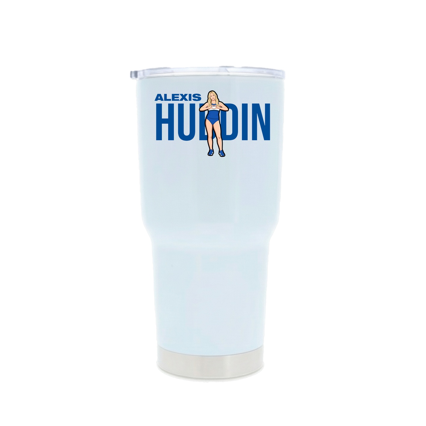 30oz Stainless Steel Tumbler — Player Name in White