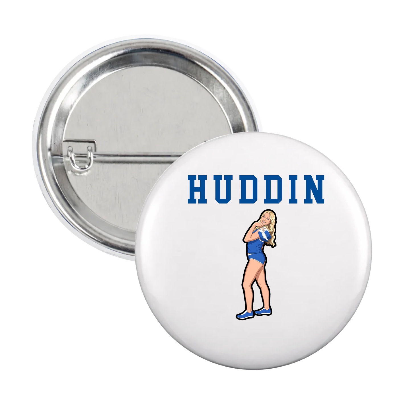 Game Day Button — Shirsey in White