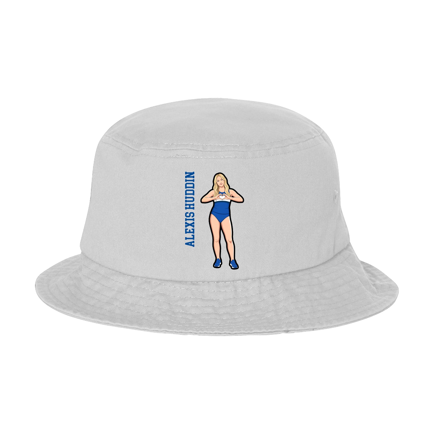 Bucket Cap — Name Vertical in White