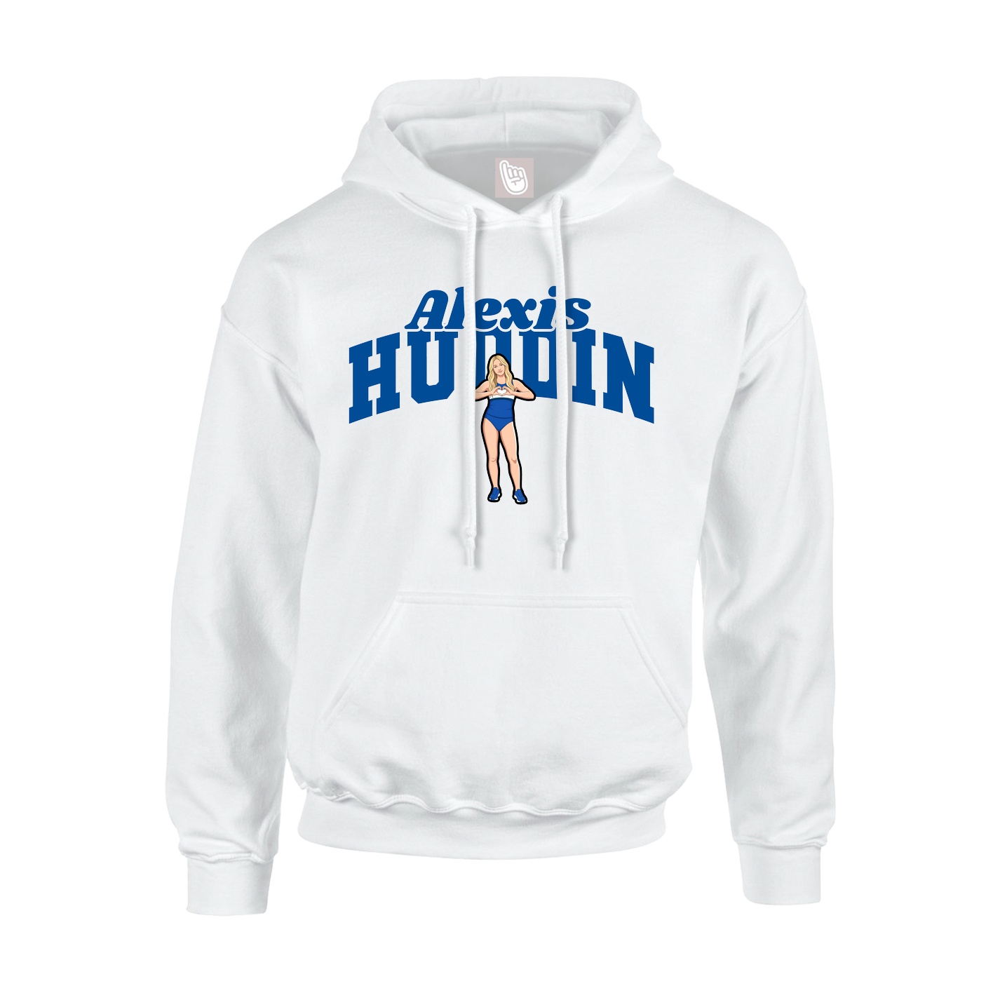Hoodie — Signature Arch in White