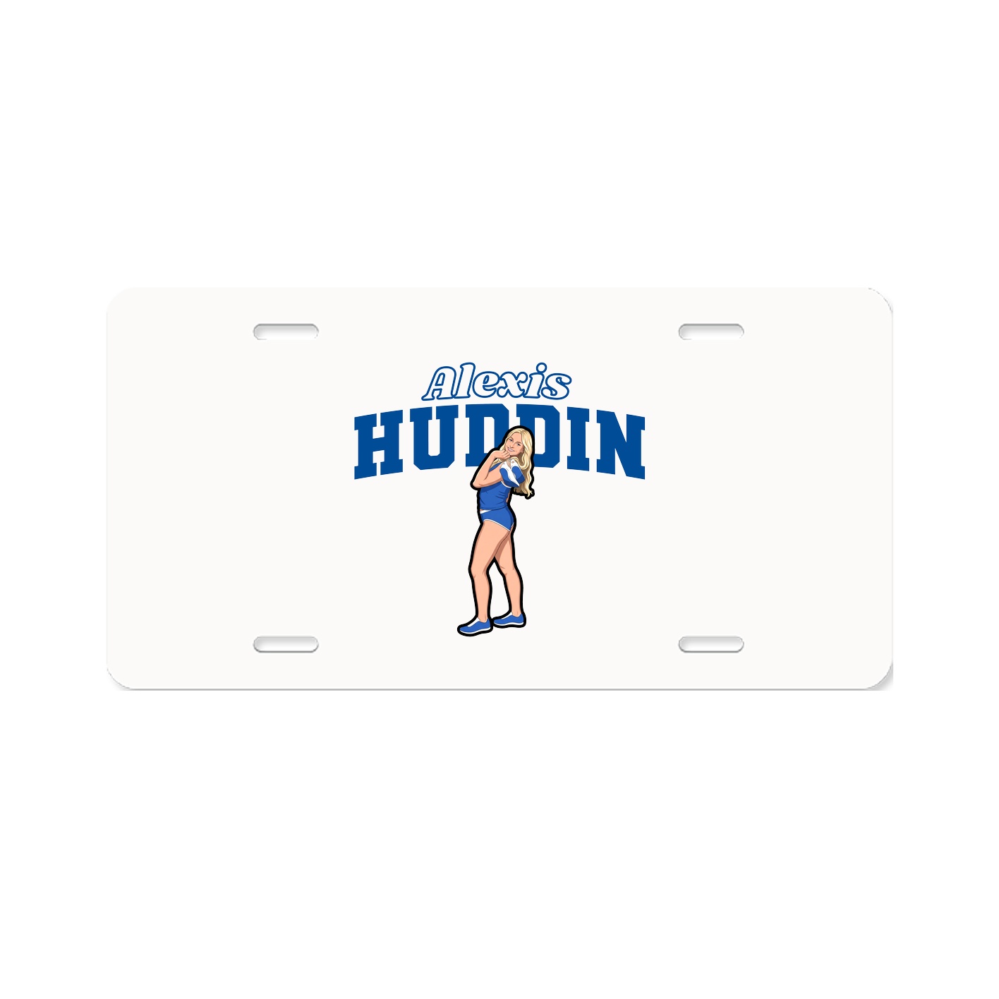 License Plate — Name Arch in Classic