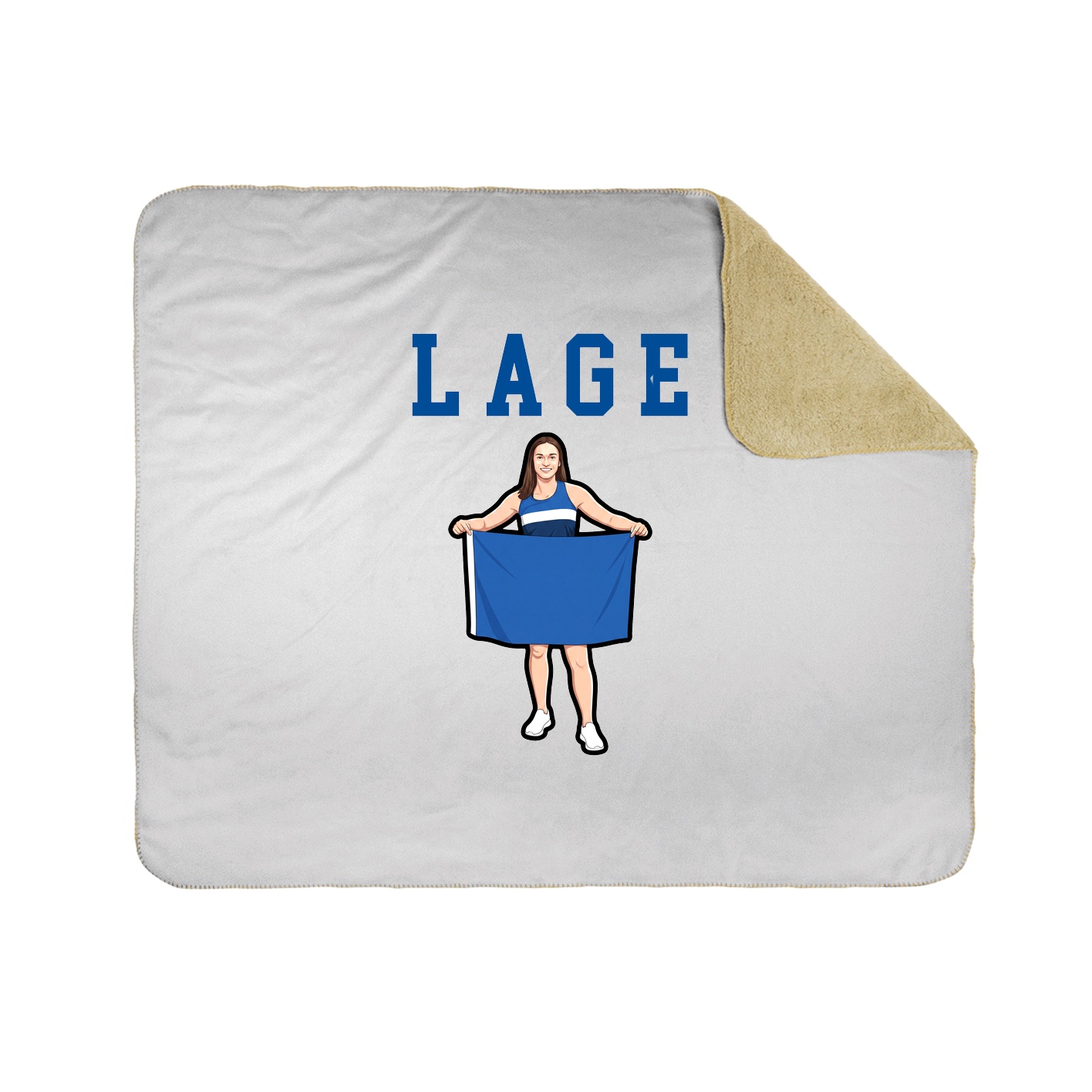 Throw Blanket — Shirsey in White