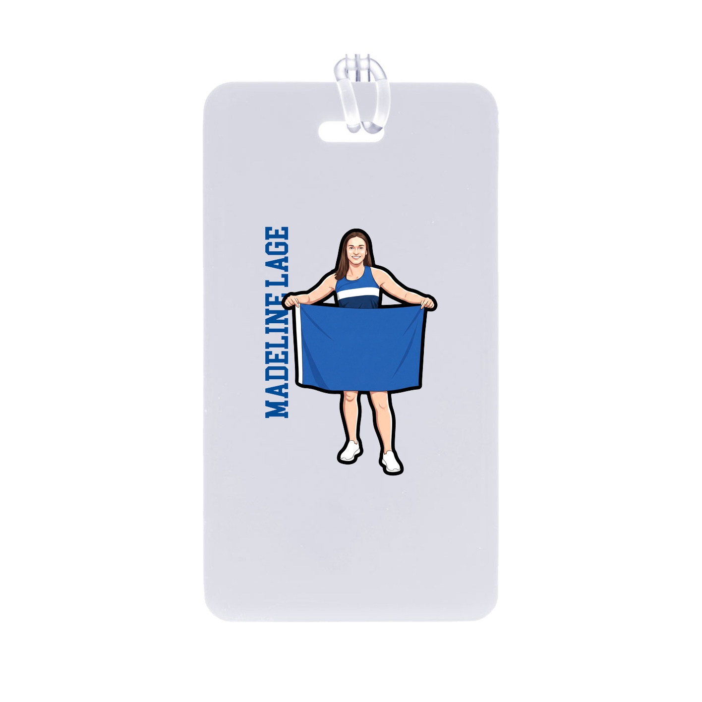 Bag Tag — Name Vertical in Classic