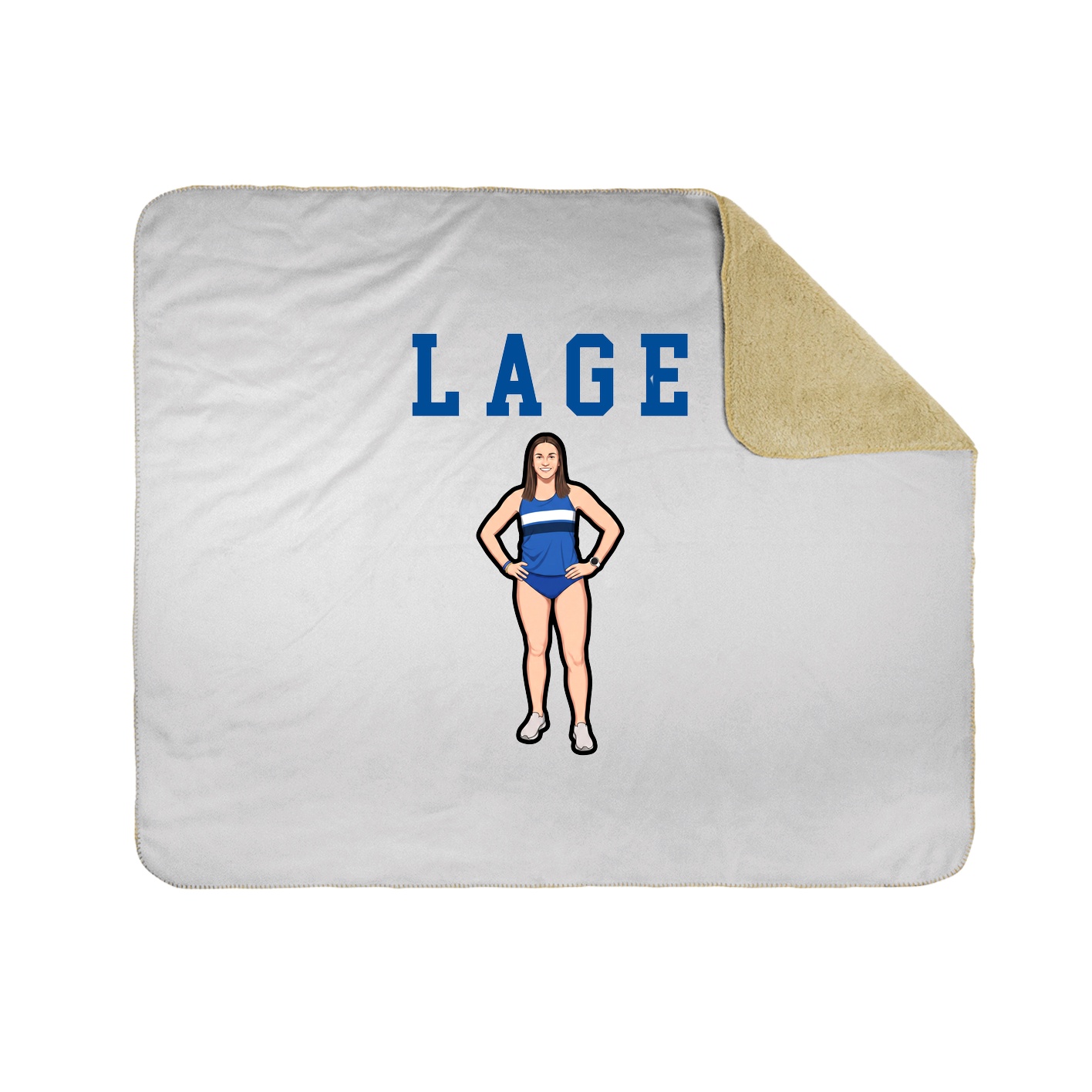 Throw Blanket — Shirsey in White