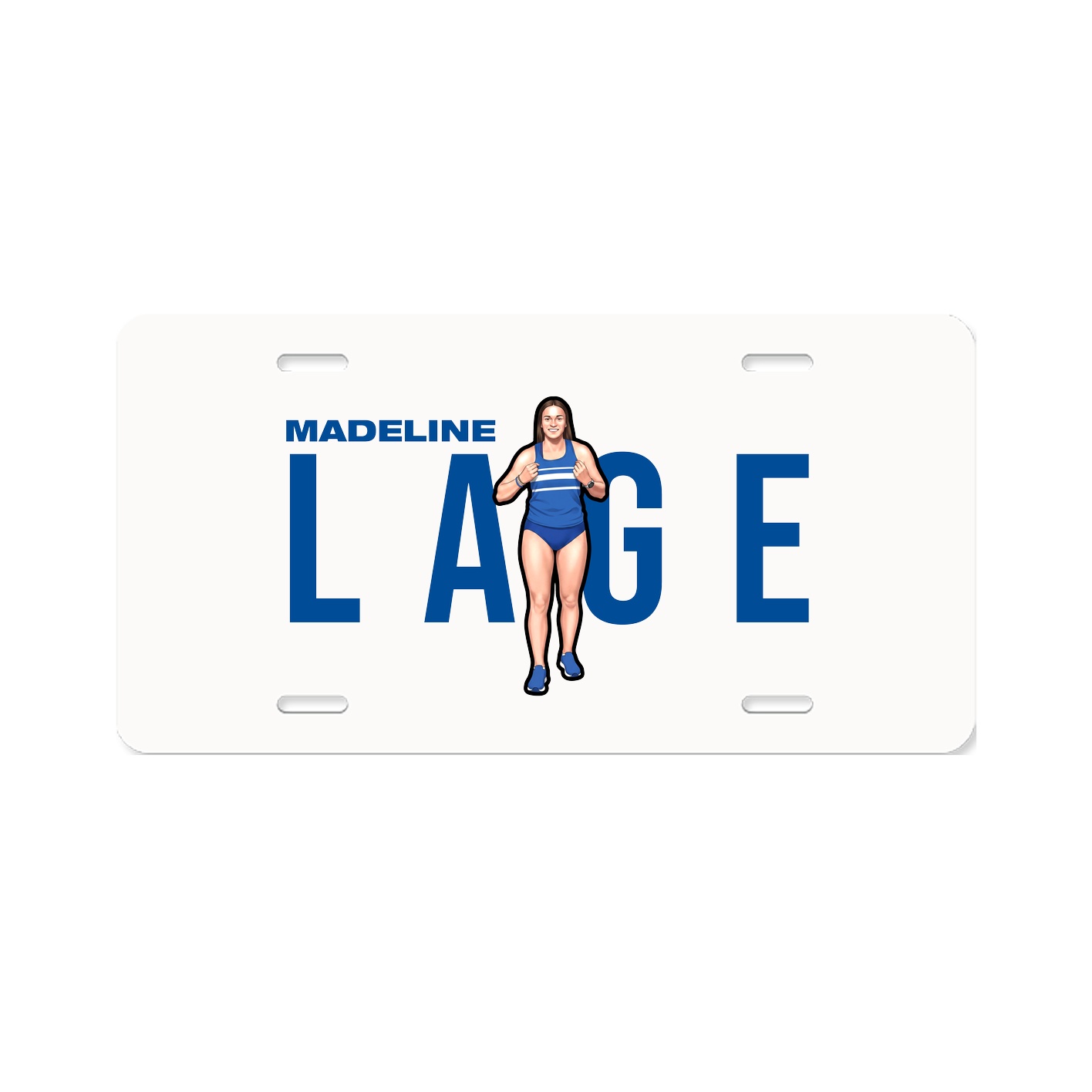 License Plate — Player Name in Classic