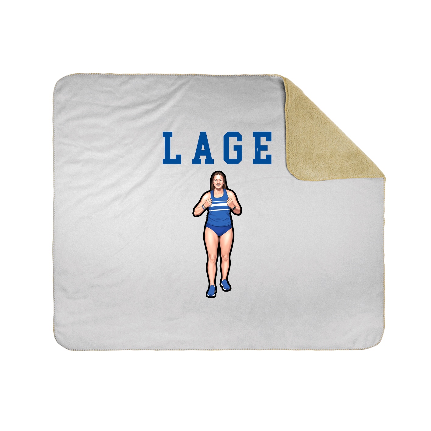 Throw Blanket — Shirsey in White